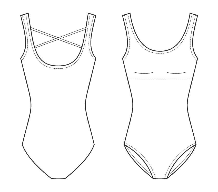Leotard with large straps｜レオタード＆タイツ＆スカート