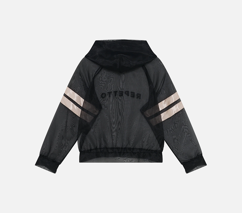 repetto - 新品未使用レペットSweat Tulle satin band ブラック　M Tulle Sweatshirt Satin Stripes｜アクティブウェア | セール