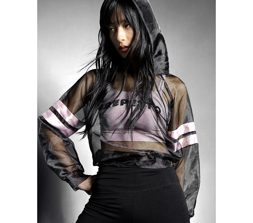 repetto - 新品未使用レペットSweat Tulle satin band ブラック　M Tulle Sweatshirt Satin Stripes｜アクティブウェア | セール