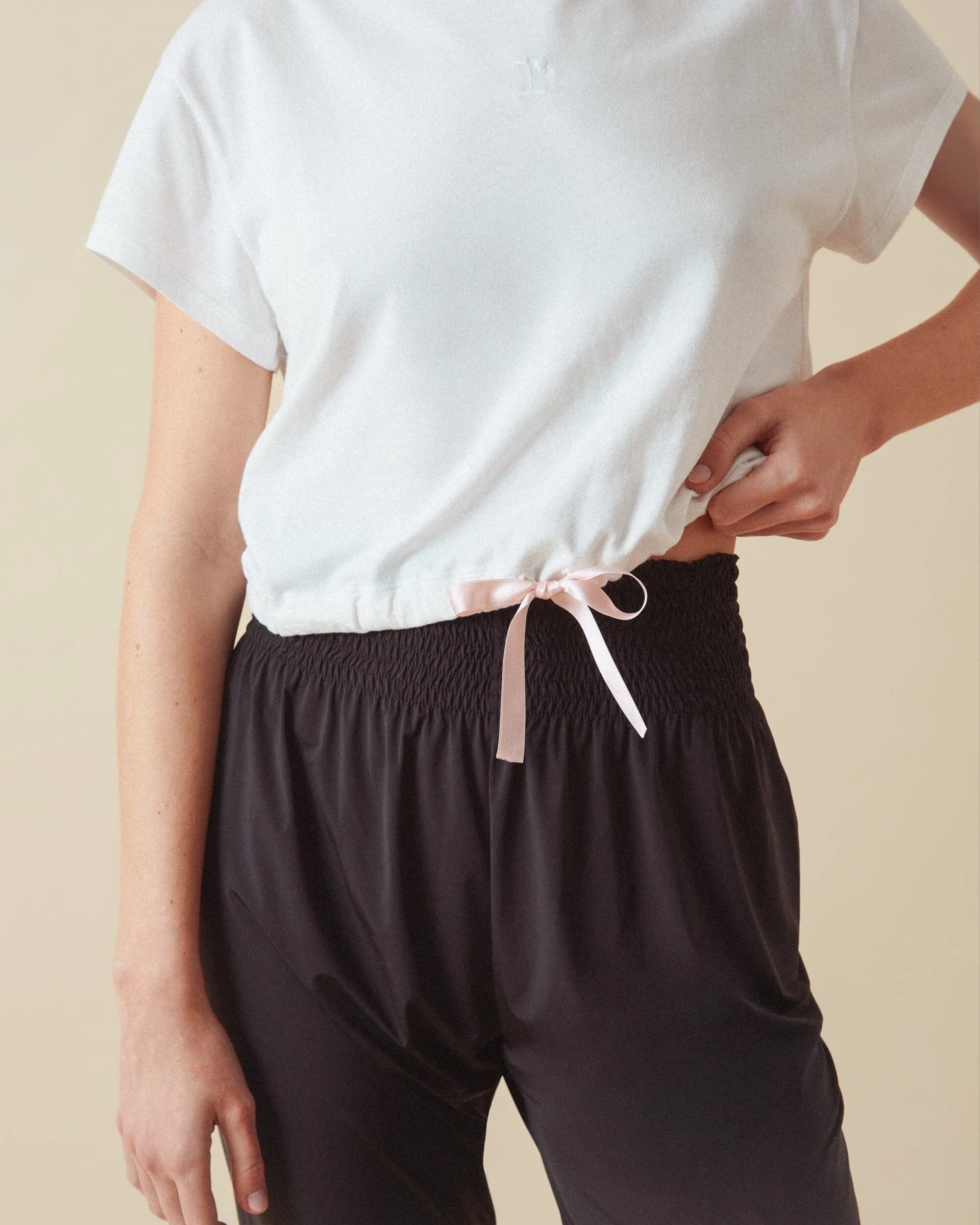 クロップ トップ w/サテンリボン｜アクティブウェア | Repetto