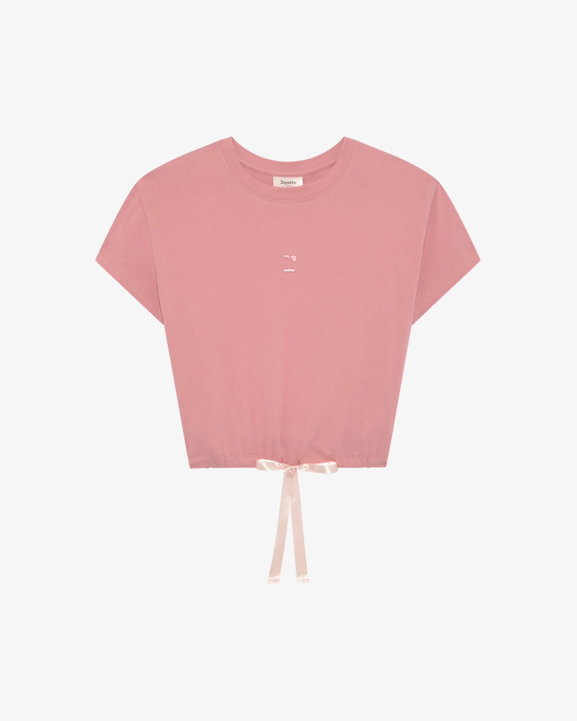 クロップ トップ w/サテンリボン｜ | Repetto（レペット）日本公式