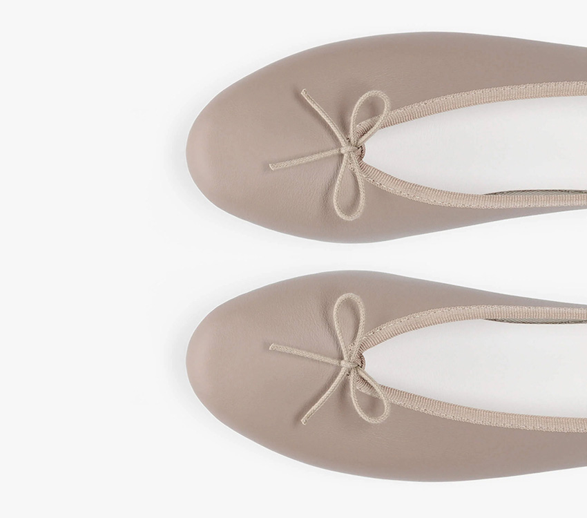 【美品】レペット バレエ フラットシューズ バレリーナ 25 ベージュ Repetto x Marine Serre Lilouh バレエフラット【New Size