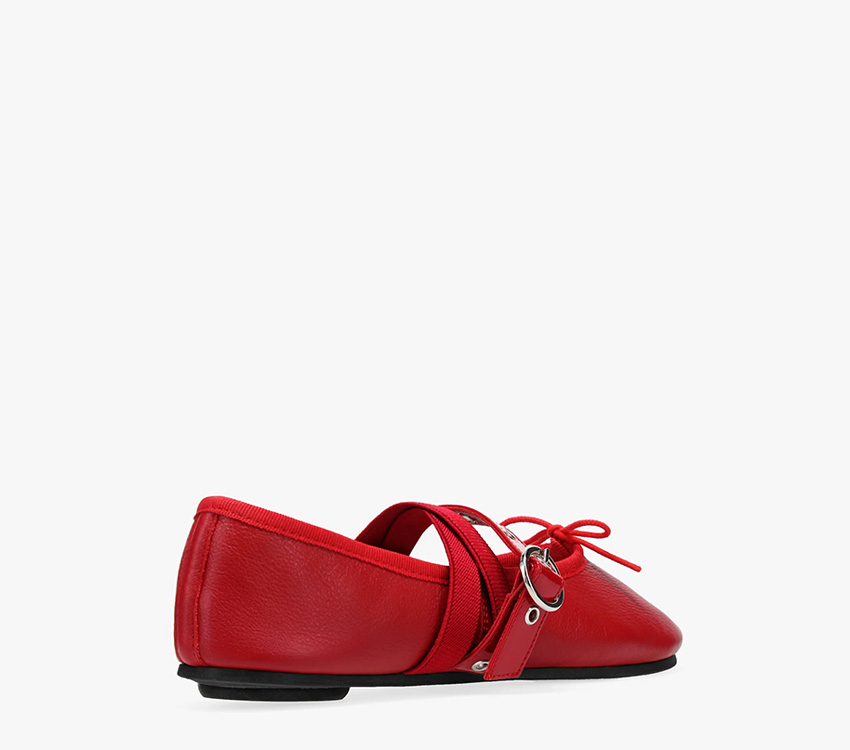 極美品 レペット メリージェーン バレエシューズ フラット レッド レザー 39 Joana メリージェーン【New Size】｜メリージェーン